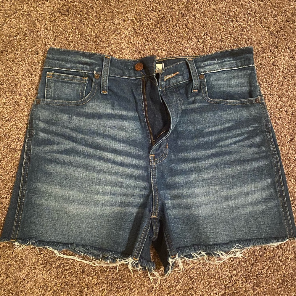 Madewell The Perfect Jean Short 28 Raw Edge Hem
